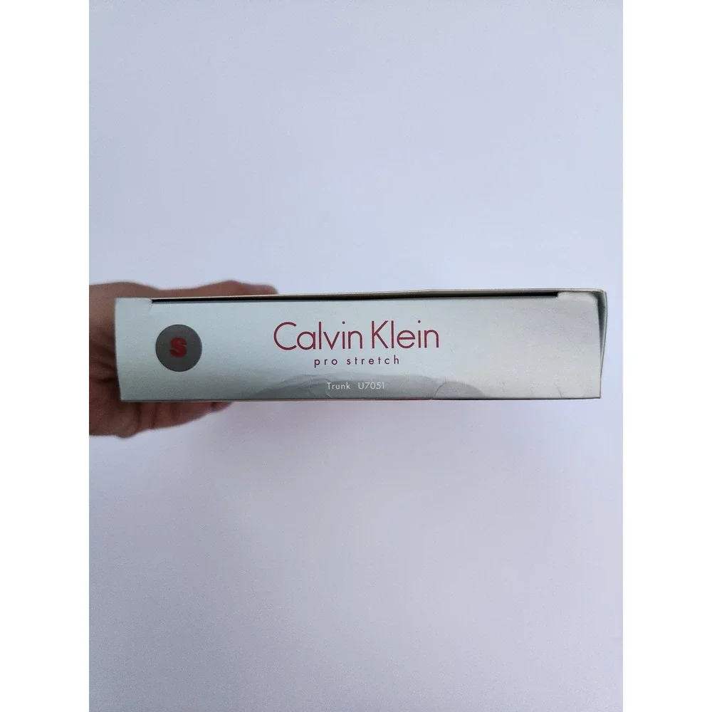 Calvin Klein Pro Stretch‎ Trunk Charcoal Grey Red Logo U7051 2008 Mens Size S